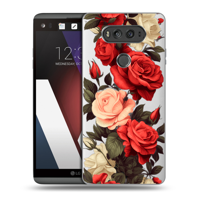 Пластиковый чехол на LG V20 с принтом Розы Пластиковый чехол на LG V20 с принтом Розы