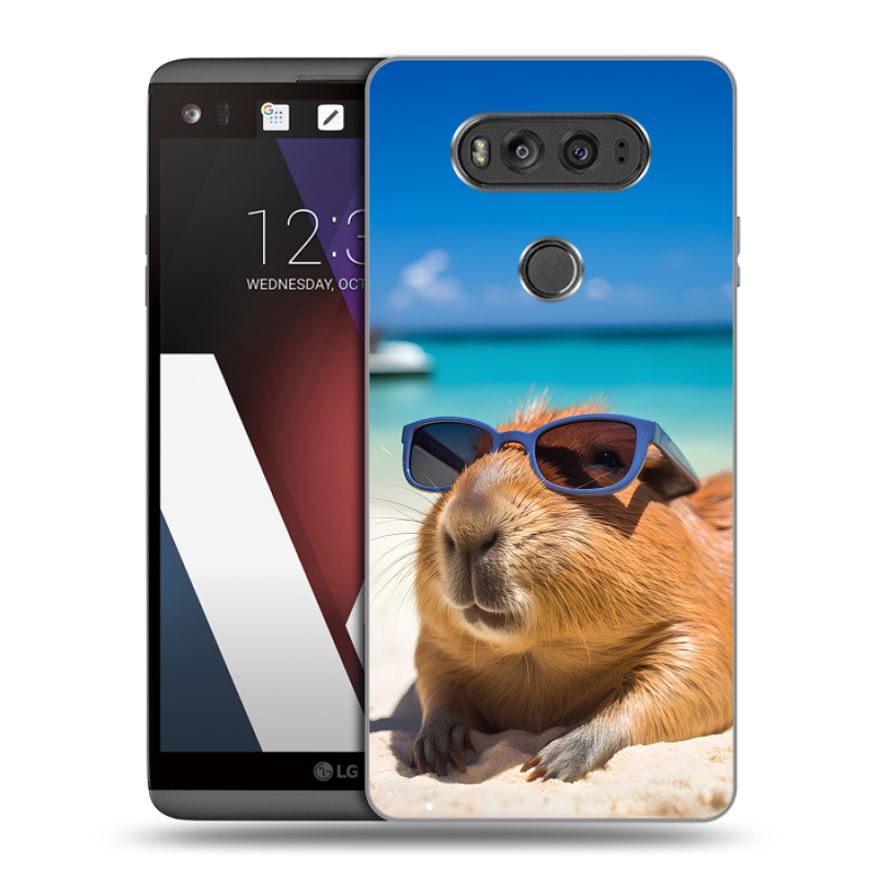 Пластиковый чехол на LG V20 с принтом Капибара Пластиковый чехол на LG V20 с принтом Капибара