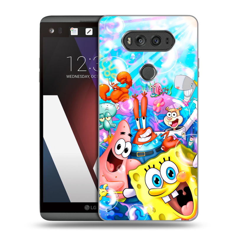 Пластиковый чехол на LG V20 с принтом спанчбоб спанч боб Пластиковый чехол на LG V20 с принтом спанчбоб спанч боб