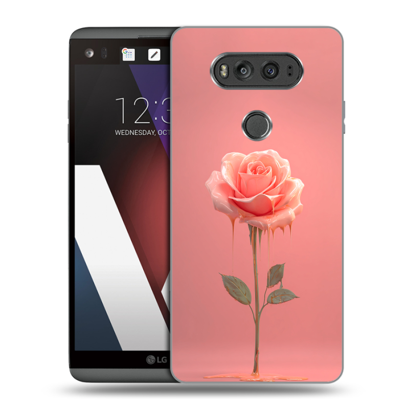 Пластиковый чехол на LG V20 с принтом Розовая роза Пластиковый чехол на LG V20 с принтом Розовая роза