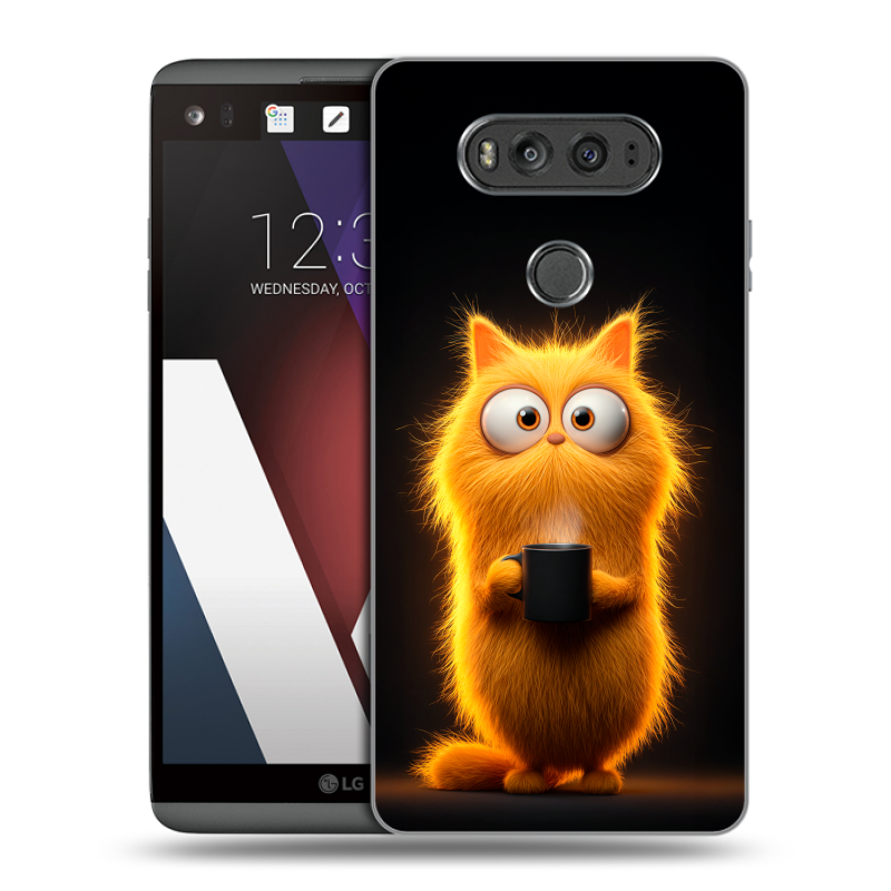 Пластиковый чехол на LG V20 с принтом Смешной кот Пластиковый чехол на LG V20 с принтом Смешной кот