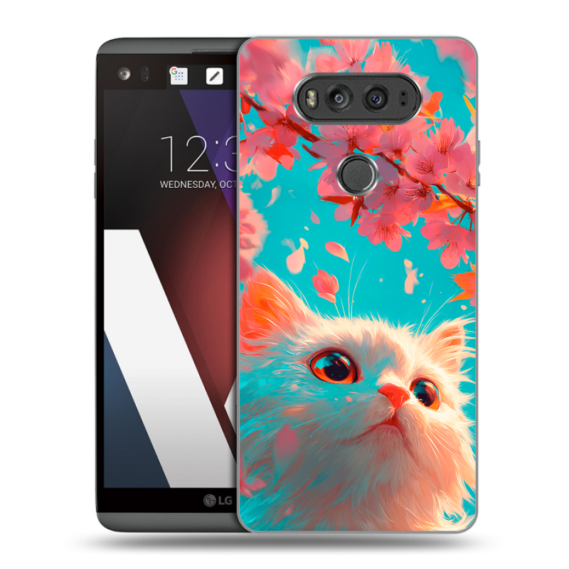 Пластиковый чехол на LG V20 с принтом Красивый кот Пластиковый чехол на LG V20 с принтом Красивый кот
