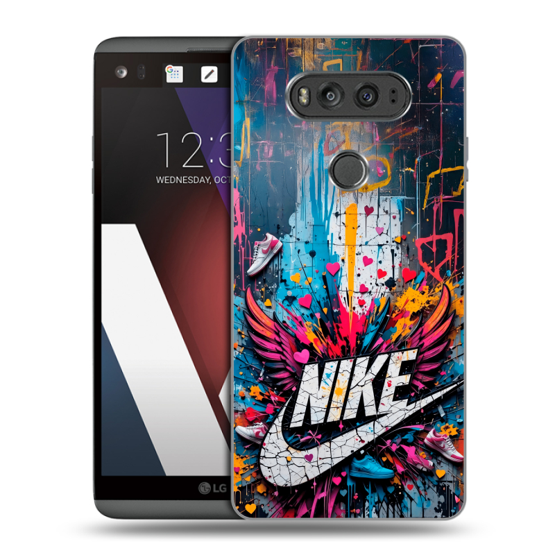 Пластиковый чехол на LG V20 с принтом Nike Найк Пластиковый чехол на LG V20 с принтом Nike Найк