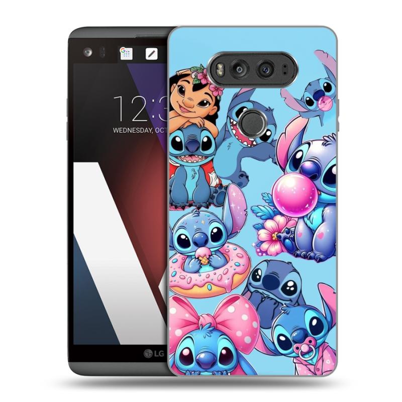 Пластиковый чехол на LG V20 с принтом Лило и Стич Пластиковый чехол на LG V20 с принтом Лило и Стич