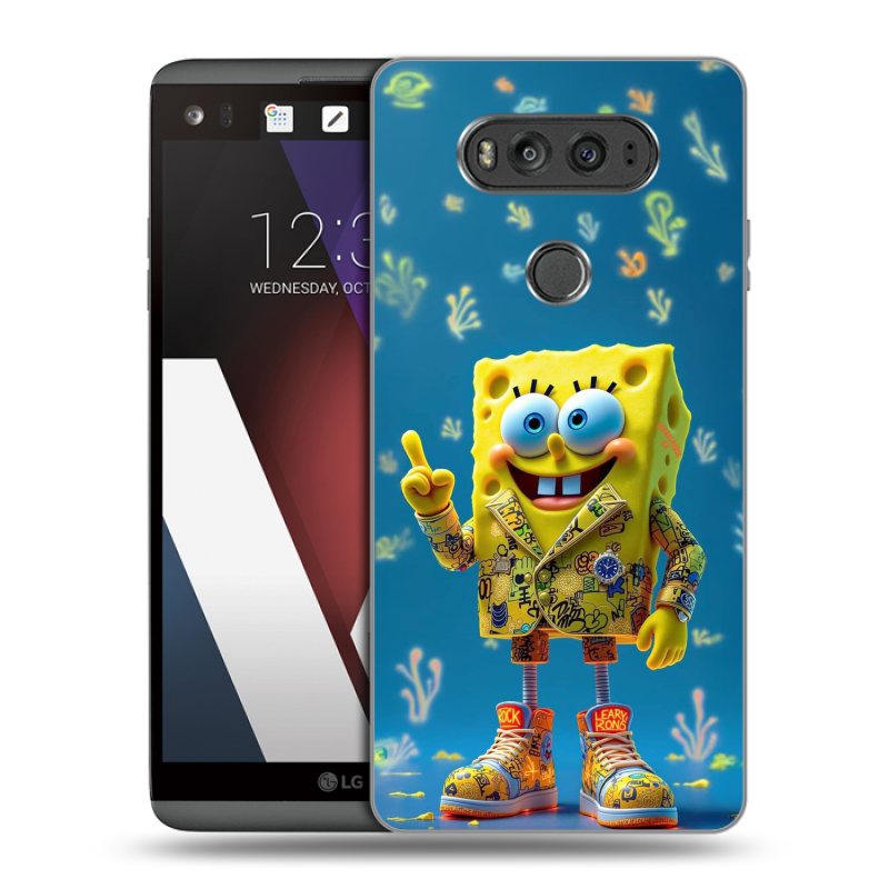Пластиковый чехол на LG V20 с принтом Спанч боб Спанчбоб Пластиковый чехол на LG V20 с принтом Спанч боб Спанчбоб