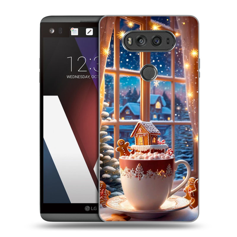 Пластиковый чехол на LG V20 с принтом Новый год Пластиковый чехол на LG V20 с принтом Новый год
