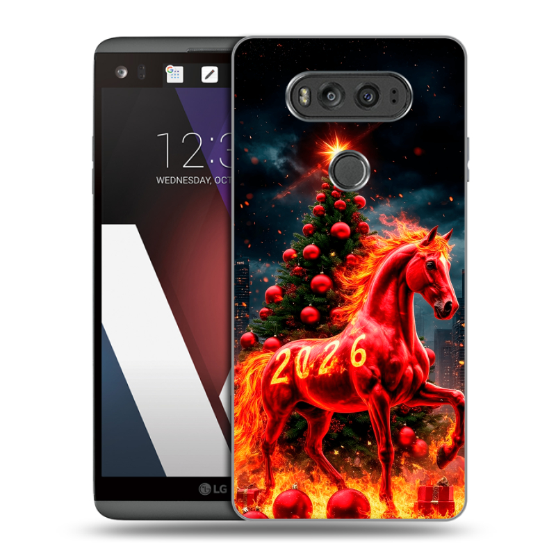 Пластиковый чехол на LG V20 с принтом Новый год Пластиковый чехол на LG V20 с принтом Новый год