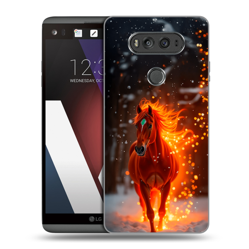 Пластиковый чехол на LG V20 с принтом Новый год Пластиковый чехол на LG V20 с принтом Новый год