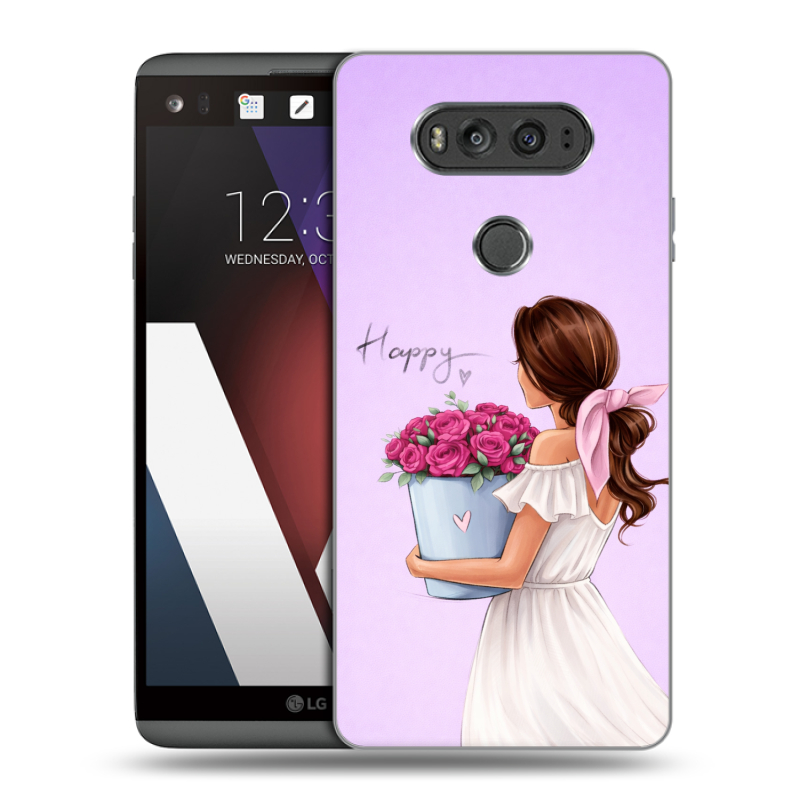 Пластиковый чехол на LG V20 с принтом женский Пластиковый чехол на LG V20 с принтом женский