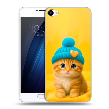 Пластиковый чехол на Meizu U10 с принтом Котенок в шапке Пластиковый чехол на Meizu U10 с принтом Котенок в шапке