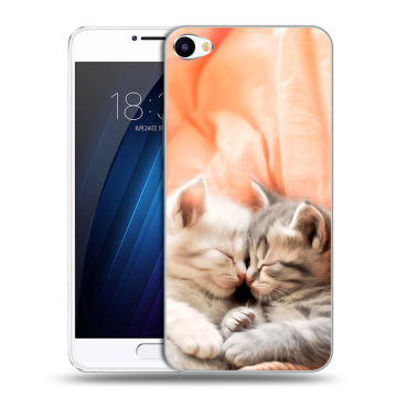 Пластиковый чехол на Meizu U10 с принтом Котята Пластиковый чехол на Meizu U10 с принтом Котята