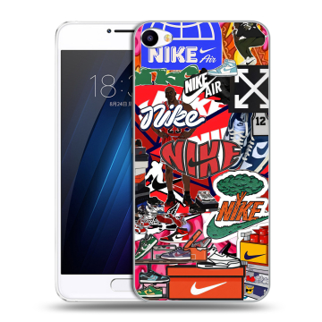 Пластиковый чехол на Meizu U10 с принтом Найк Nike яркий Пластиковый чехол на Meizu U10 с принтом Найк Nike яркий