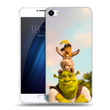 Пластиковый чехол на Meizu U10 с принтом Шрек Shrek
