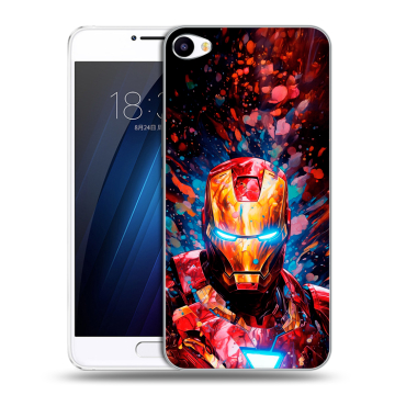 Пластиковый чехол на Meizu U10 с принтом Железный человек Ironman Пластиковый чехол на Meizu U10 с принтом Железный человек Ironman