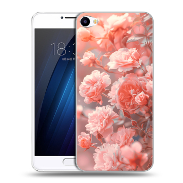 Пластиковый чехол на Meizu U10 с принтом Розы цветы