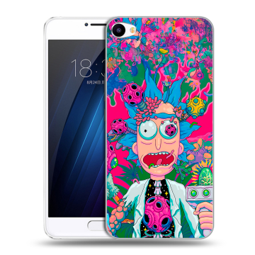 Пластиковый чехол на Meizu U10 с принтом Рик и Морти Rick Morty Пластиковый чехол на Meizu U10 с принтом Рик и Морти Rick Morty