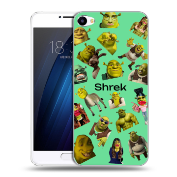 Пластиковый чехол на Meizu U10 с принтом Шрек Shrek