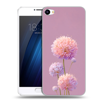 Пластиковый чехол на Meizu U10 с принтом Цветы