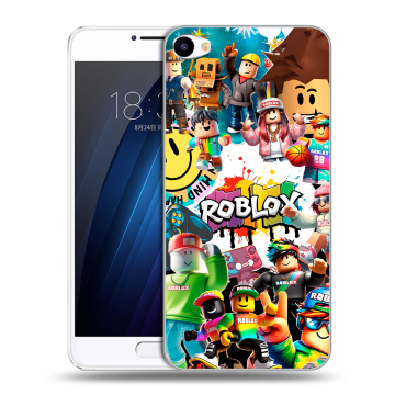 Пластиковый чехол на Meizu U10 с принтом Roblox Роблокс Пластиковый чехол на Meizu U10 с принтом Roblox Роблокс