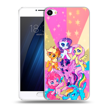 Пластиковый чехол на Meizu U10 с принтом My little pony Дружба чудо