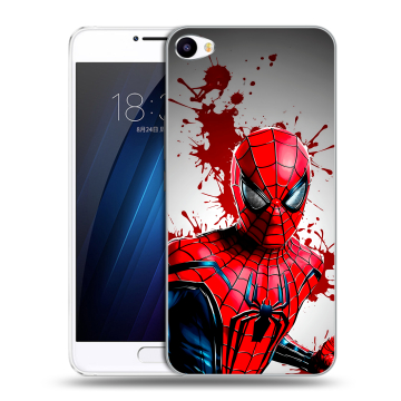 Пластиковый чехол на Meizu U10 с принтом Spiderman Человек паук Пластиковый чехол на Meizu U10 с принтом Spiderman Человек паук