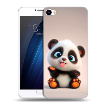 Пластиковый чехол на Meizu U10 с принтом милая панда Пластиковый чехол на Meizu U10 с принтом милая панда
