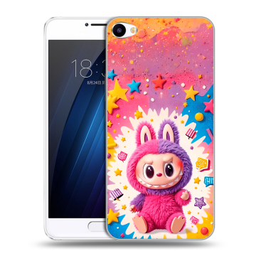 Пластиковый чехол на Meizu U10 с принтом Labubu Лабубу Пластиковый чехол на Meizu U10 с принтом Labubu Лабубу