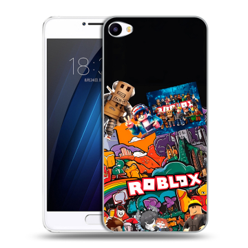Пластиковый чехол на Meizu U10 с принтом Roblox Роблокс