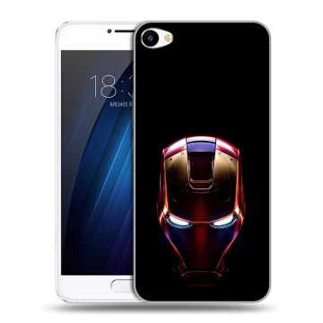 Пластиковый чехол на Meizu U10 с принтом IronMan Железный человек