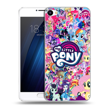 Пластиковый чехол на Meizu U10 с принтом My little pony Дружба чудо