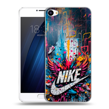 Пластиковый чехол на Meizu U10 с принтом Nike Найк Пластиковый чехол на Meizu U10 с принтом Nike Найк