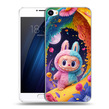 Пластиковый чехол на Meizu U10 с принтом Labubu Лабубу Пластиковый чехол на Meizu U10 с принтом Labubu Лабубу