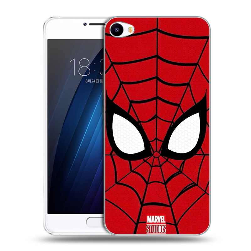 Пластиковый чехол на Meizu U10 с принтом человек паук spiderman Пластиковый чехол на Meizu U10 с принтом человек паук spiderman