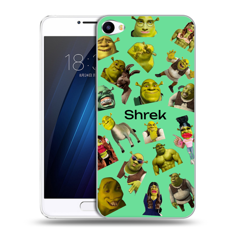 Пластиковый чехол на Meizu U10 с принтом Шрек Shrek Пластиковый чехол на Meizu U10 с принтом Шрек Shrek