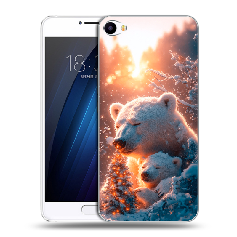 Пластиковый чехол на Meizu U10 с принтом Новый год Пластиковый чехол на Meizu U10 с принтом Новый год