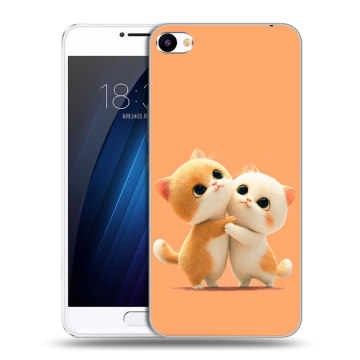 Пластиковый чехол на Meizu U20 с принтом Милые котики Пластиковый чехол на Meizu U20 с принтом Милые котики