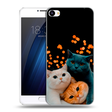 Пластиковый чехол на Meizu U20 с принтом Кошки Пластиковый чехол на Meizu U20 с принтом Кошки