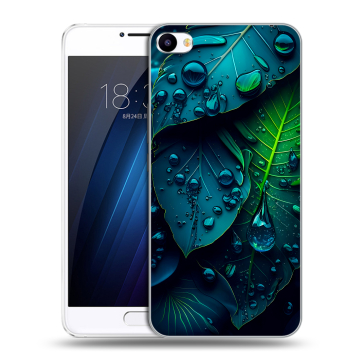 Пластиковый чехол на Meizu U20 с принтом Листья Пластиковый чехол на Meizu U20 с принтом Листья