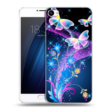 Пластиковый чехол на Meizu U20 с принтом Бабочки