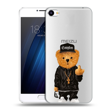 Пластиковый чехол на Meizu U20 с принтом Мишка