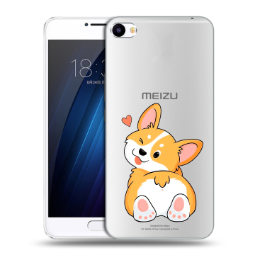 Пластиковый чехол на Meizu U20 с принтом Корги