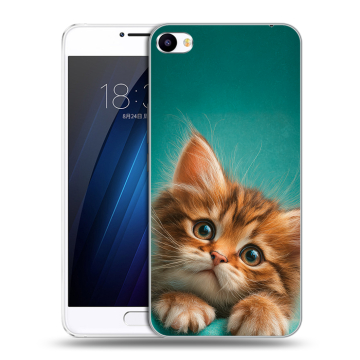 Пластиковый чехол на Meizu U20 с принтом котенок