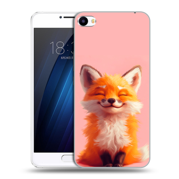 Пластиковый чехол на Meizu U20 с принтом милая лиса