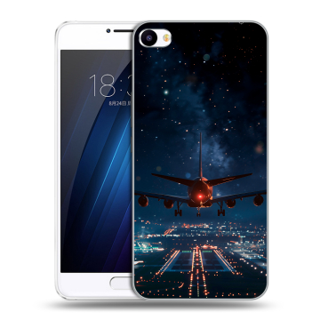 Пластиковый чехол на Meizu U20 с принтом самолет