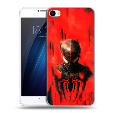 Пластиковый чехол на Meizu U20 с принтом человек паук spiderman