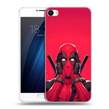 Пластиковый чехол на Meizu U20 с принтом Дедпул Deadpool