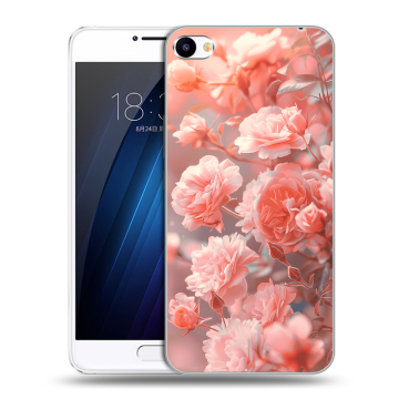Пластиковый чехол на Meizu U20 с принтом Розы цветы