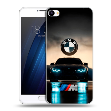Пластиковый чехол на Meizu U20 с принтом БМВ BMW