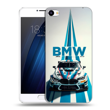 Пластиковый чехол на Meizu U20 с принтом БМВ BMW
