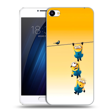 Пластиковый чехол на Meizu U20 с принтом Миньоны
